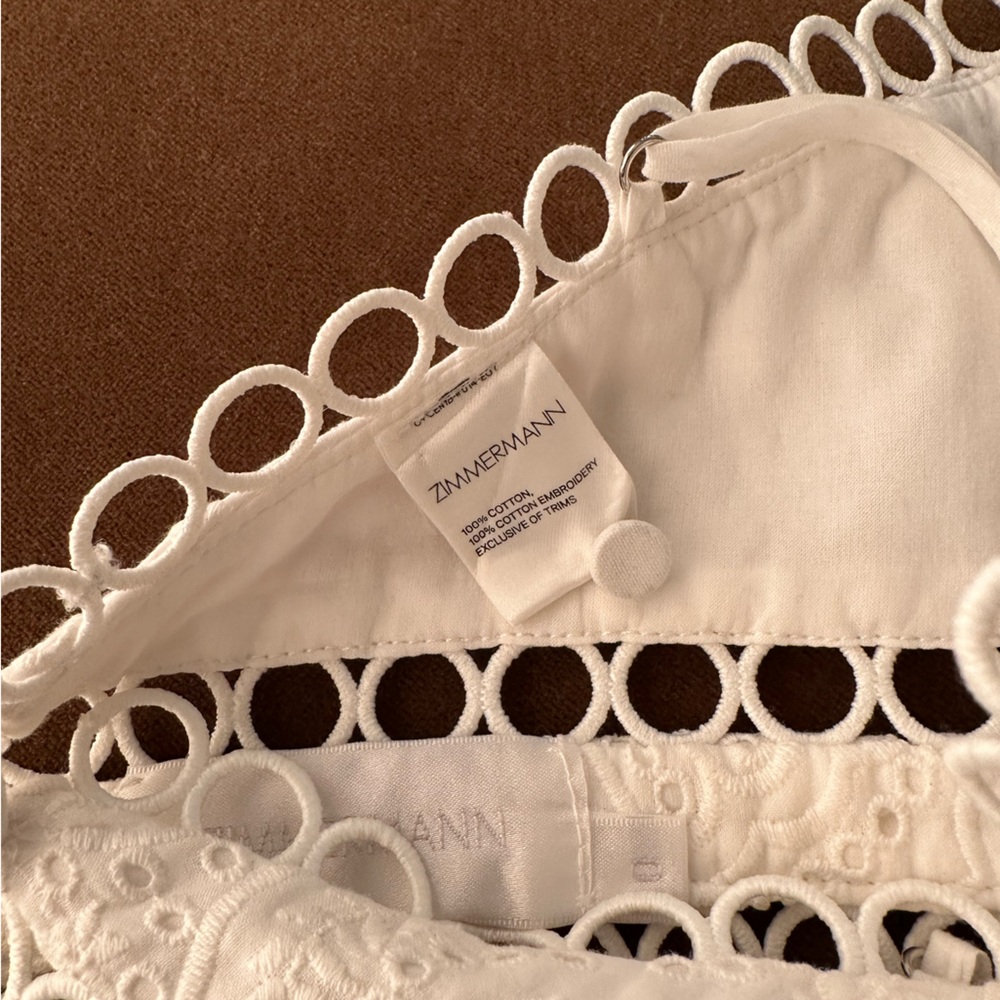 Zimmermann Cotton Lace Bralette Top - Picture 3 of 4
